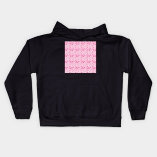 Retro Pink Blooms Kids Hoodie